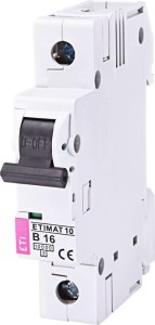 Wyłącznik nadprądowy ETIMAT10 1P 10kA B 16A 002121716 ETI