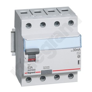 Wyłącznik różnicowoprądowy P304 4P 63A 30mA AC 411709 Legrand