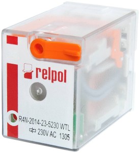 Przekaźnik elektromagnetyczny R4N-2014-23-5230-WT przemysłowy - miniaturowy do gniazda wtykowego 860413 Relpol