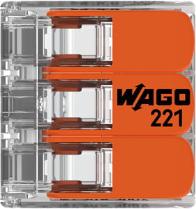 Szybkozłącze mini 3x0,05-6 opak 30szt 221-613  WAGO
