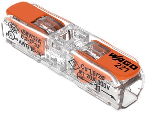 Szybkozłącze mini 2x0,02-4 opak 60szt oświetleniowa   221-2411 WAGO