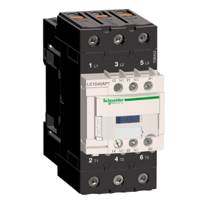 Stycznik mocy TeSys D 40A 3P 1NO 1NC cewka 230VAC zaciski EVK skrzynkowe LC1D40AP7 Schneider Electric