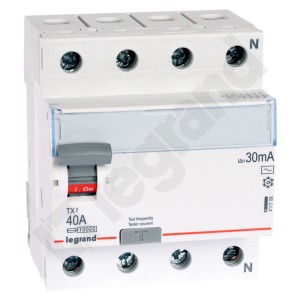 Wyłącznik różnicowoprądowy P304 4P 40A 30mA AC 411708 Legrand