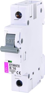 Wyłącznik nadprądowy ETIMAT 6 1p 6kA  B16 002111516 ETI