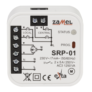 Sterownik rolet dopuszkowy SRP-01 230V Zamel