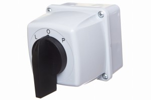 Łącznik krzywkowy 16-43E przełącznik kierunku obrotów L-O-P 16A w obudowie IP44 951642 Elektromet