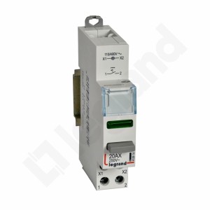Łącznik przyciskowy bistabilny z lampką zieloną LP400 1NO+L 412914 (zamiennik 004463) Legrand