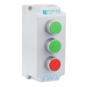 Kaseta sterownicza K3 z przyciskami START I START II STOP ST22K3\01 1 dławnica Spamel