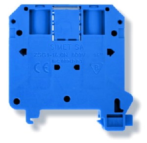 Złączka szynowa gwintowa NOWA 16.0 mm2 TS-35 1 tor niebieska ZSG1-16.0Nn 11621313 Simet