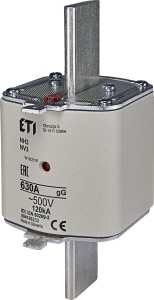 Wkładka topikowa przemysłowa zwłoczna KOMBI WT-3/gG 630A K 004186233 ETI