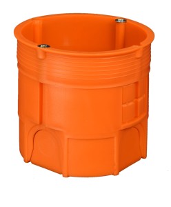 Puszka podtynkowa 60 mm głęboka pomarańczowa  z wkrętami Z60DFw 035-4 33035008 Simet