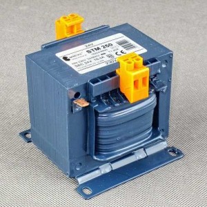 Transformator STM 400 230/ 24V jednofazowy EI IP00 separacyjny lub bezpieczeństwa z karkasem jednokomorowym 16224-9918 Breve