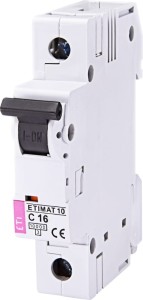 Wyłącznik nadprądowy ETIMAT10 1P 10kA C 16A 002131716 ETI