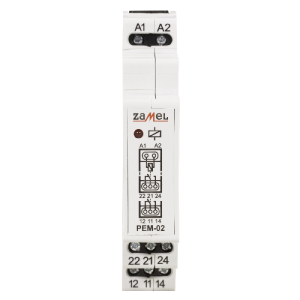 Przekaźnik elektromagnetyczny PEM-02/230 AC/DC230V 2x8A Zamel