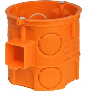 Puszka podtynkowa 60 mm szeregowa głęboka pomarańczowa z wkrętami S60DFW 069 33069008 Simet
