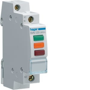Lampka sygnalizacyjna potrójna LED czerwony+zielony+pomarańczowy 230V SVN129 Hager