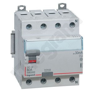 Wyłącznik różnicowoprądowy P304 4P 80A 30mA AC 411705 Legrand