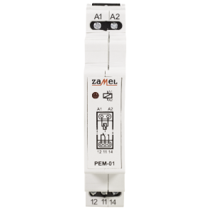 Przekaźnik elektromagnetyczny PEM-01/012 AC/DC 12V 16A Zamel