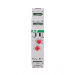 Przekaźnik czasowy gwiazda-trójkąt PCG-417 DUO AC/DC 24V AC 230V F&F